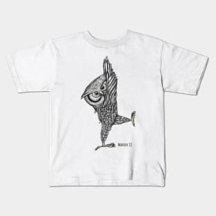 Warrior pose III Kids T-Shirt